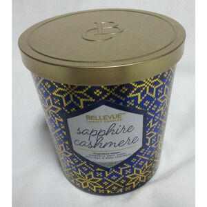 Bellevue Luxury Candles Heirloom Sapphire Cashmere 12 Oz Dual Wick New Gift